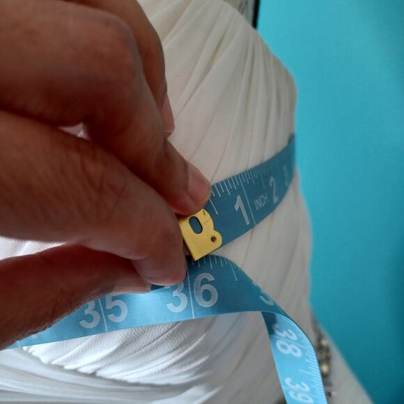 Symphony Of Venus Corset Wedding Gown Beaded Detail Waist Bridal Dress - Picture 3 of 12